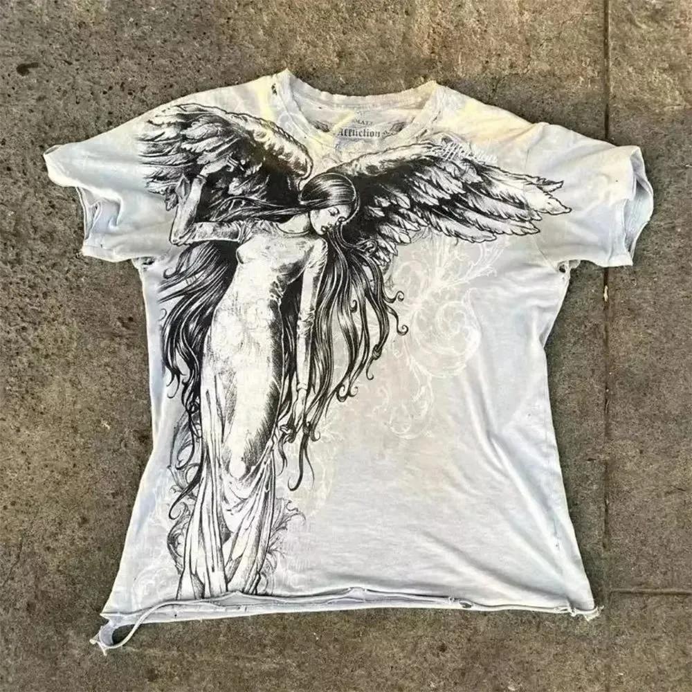 T-shirt col rond respirant et confortable pour hommes, mode européenne et américaine d'été, haut d'e