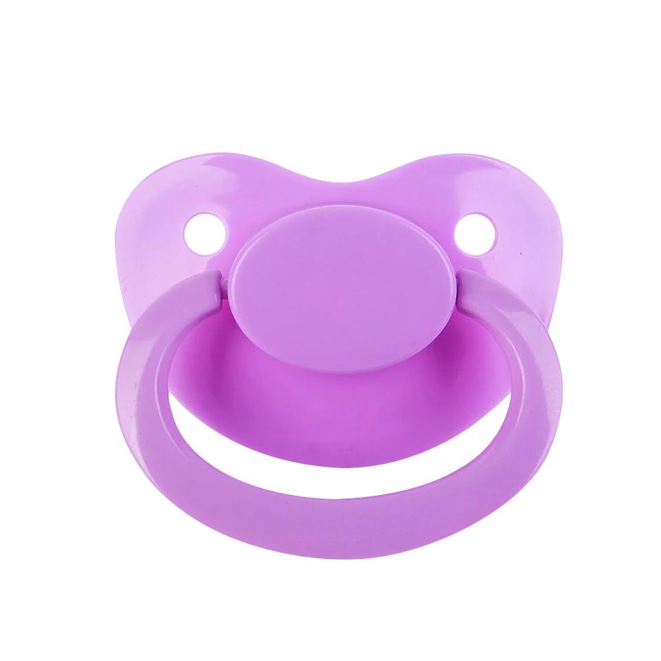 Sucette en silicone pour adulte, motif licorne violette, 100% faite à la main, taille adulte, abdl D