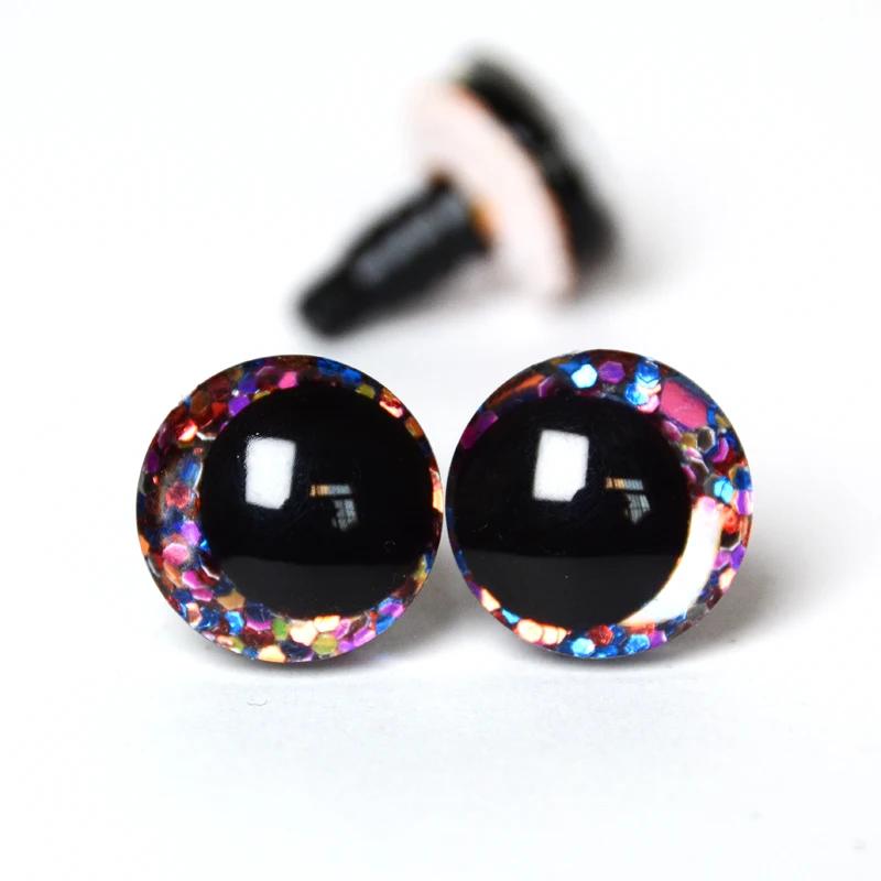 20 pièces nouveaux yeux étranges 16mm 18mm 20mm 25mm 30mm 3D dessin animé paillettes jouet yeux de s