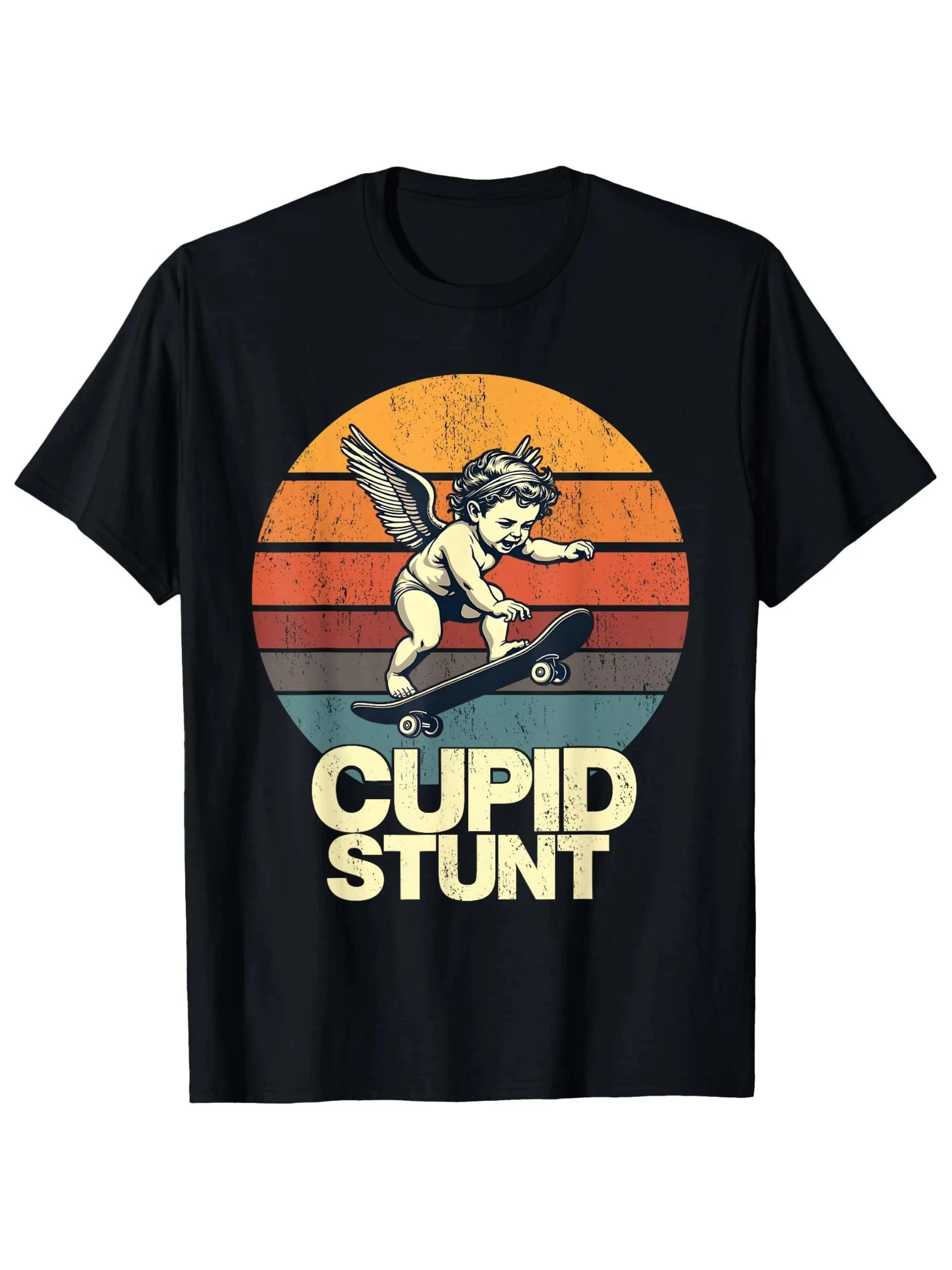 Le dernier T-shirt en pur coton pour hommes de Cupidon en 2025 est confortable de haute qualité. Il 