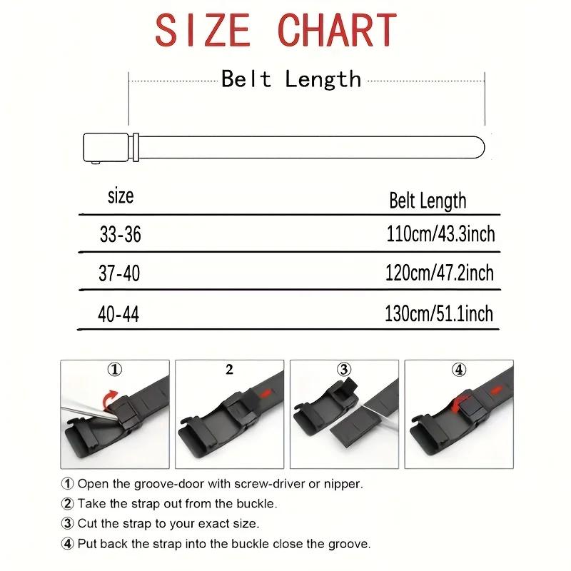 Ceinture en PU à boucle automatique pour hommes, de haute qualité, Simple, Business, décontractée, à