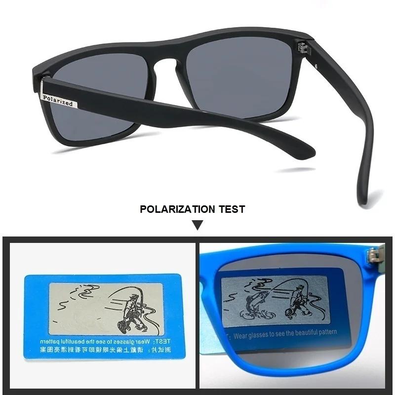 Lunettes de soleil polarisées Vintage carrées pour hommes et femmes, rétro, pour la conduite, la pêc