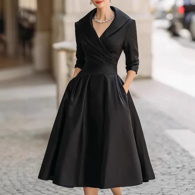Robe longue élégante et ajustée à manches longues pour femme, style mode et tempérament, taille form