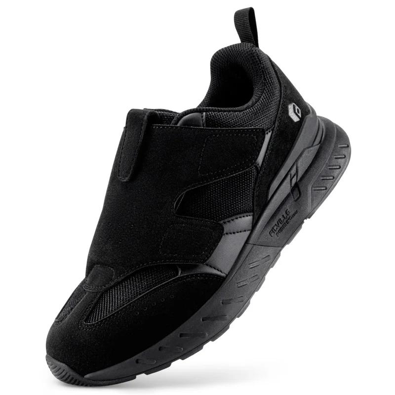 FitVille Chaussures de marche pour femmes diabétiques à coupe large avec fermeture à sangle, baskets