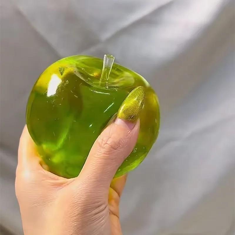 Jouets à presser pomme verte, soulage le Stress et le évent, jouets Fidget en pendaison, jouets à pr