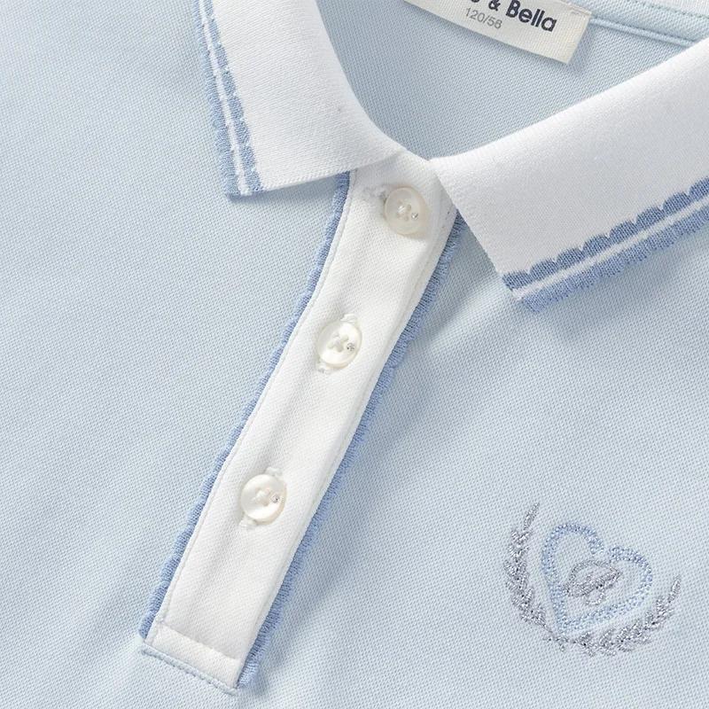 Dave Bella filles robes été printemps à manches courtes enfants décontracté sport jupe collège Style