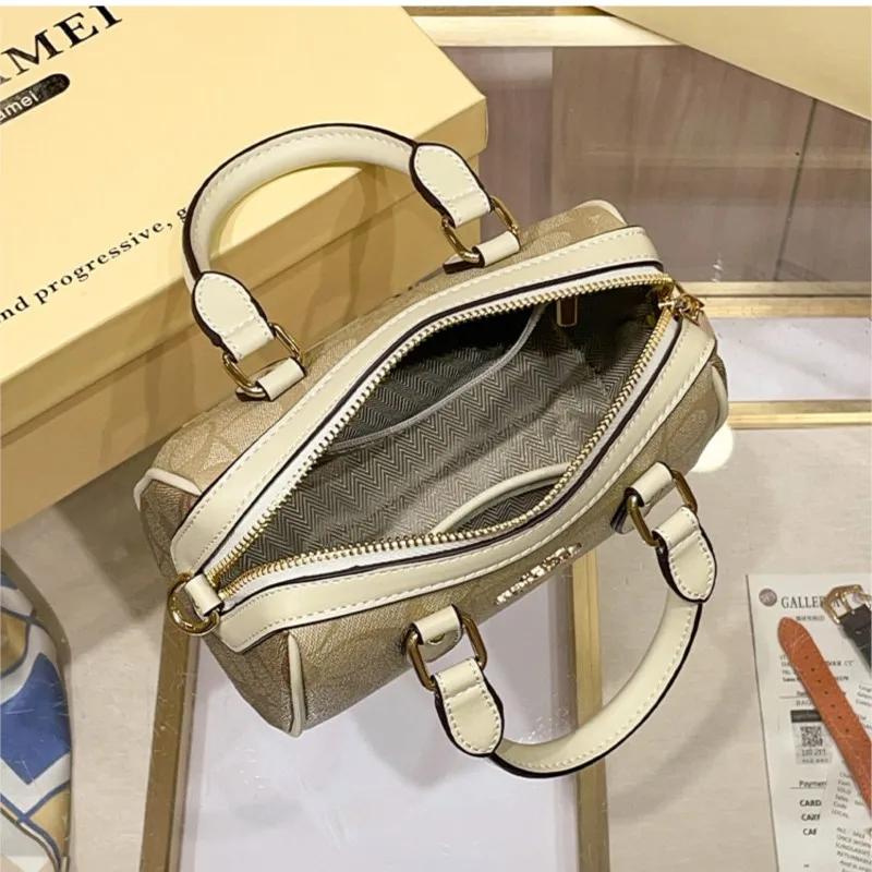 Sac à main Boston léger de marque de luxe pour femmes, sac à bandoulière rétro haut de gamme à bando
