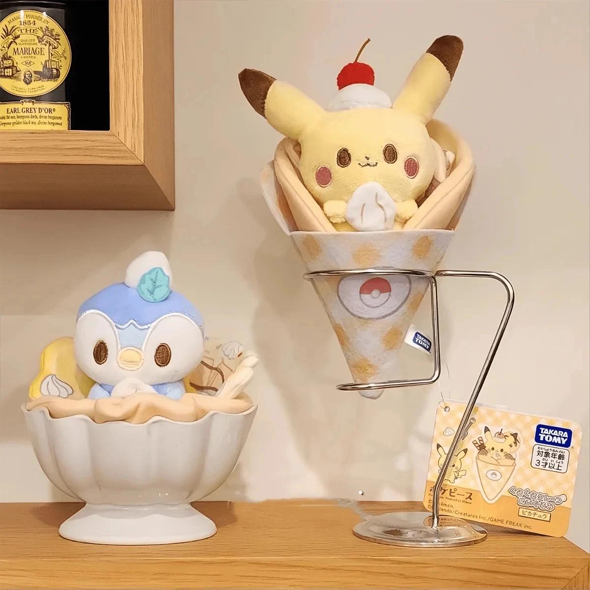 Pikachu Piplup poupées en peluche jouets mignon Anime Figure en peluche jouets décoration poupées po