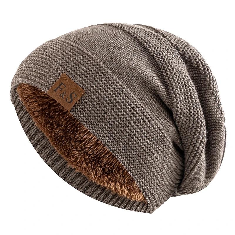 Bonnet décontracté doublé de fourrure pour hommes et femmes, chapeaux amples unisexes, ajouter, chau