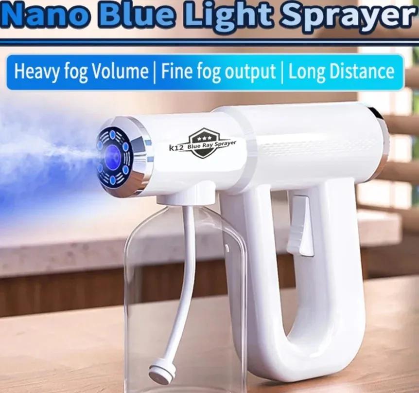 Spray de soin capillaire Nano Blue Light 300ML - Vapeur sans fil rechargeable par USB, outil de coif