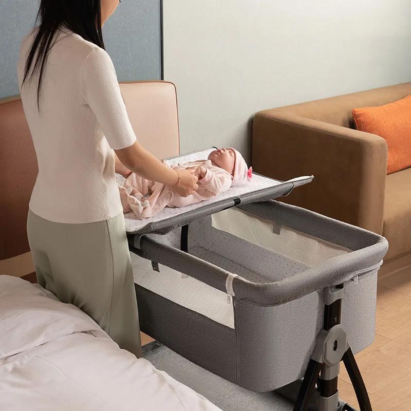 Berceau pour nouveau-né avec moustiquaire, berceau pliable et amovible pour bébé, berceau de couchag