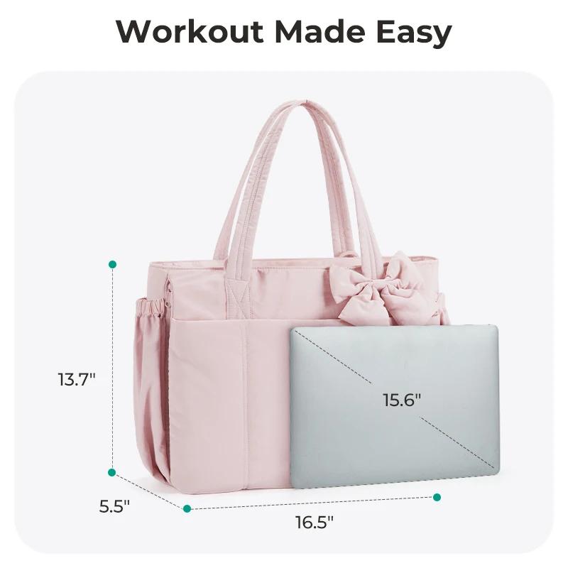 BAGSMART Sac fourre-tout de grande capacité pour femme, sac à main polyvalent pour les déplacements,