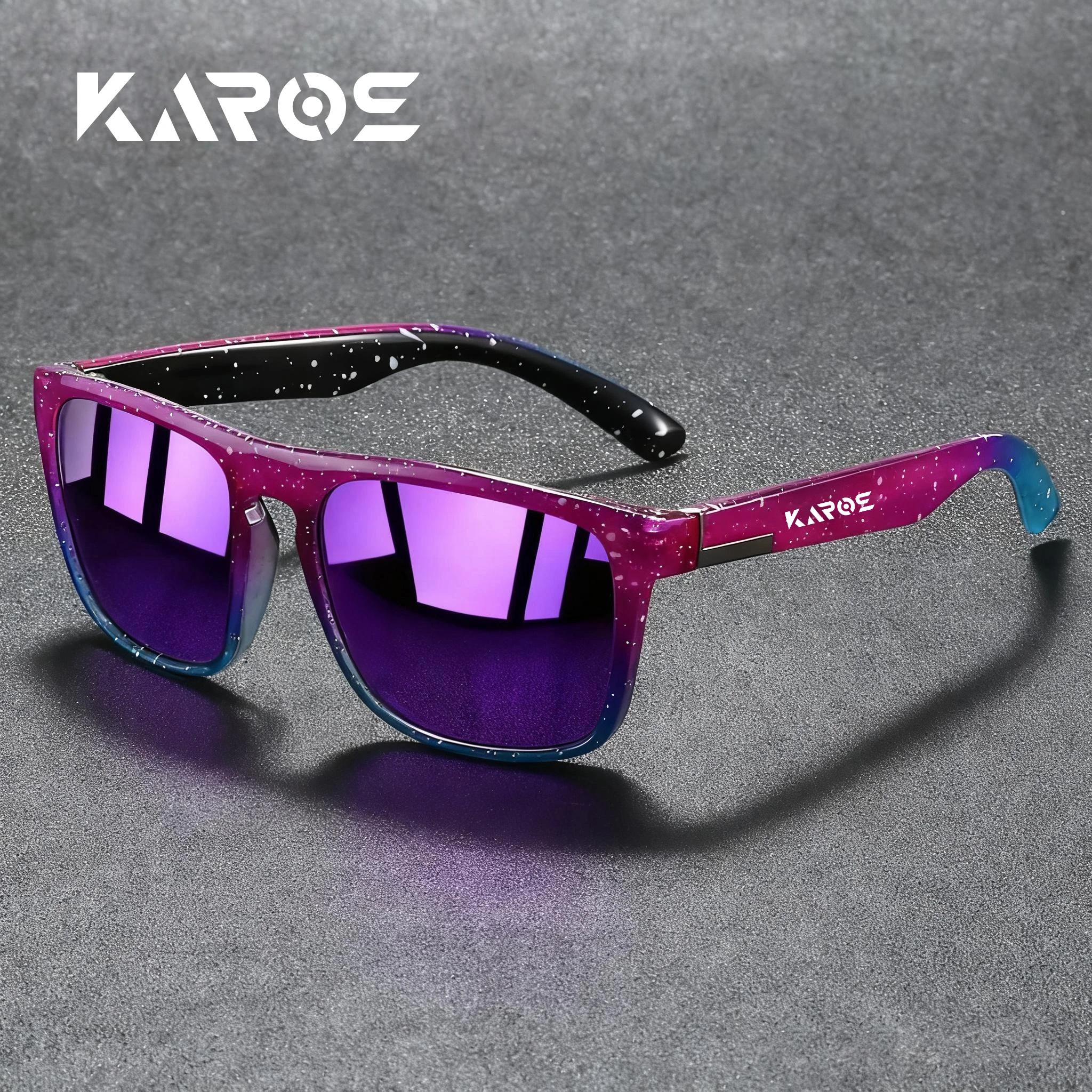 KAROS Lunettes de soleil polarisées de style rétro avec filtre UV400, construction durable pour homm
