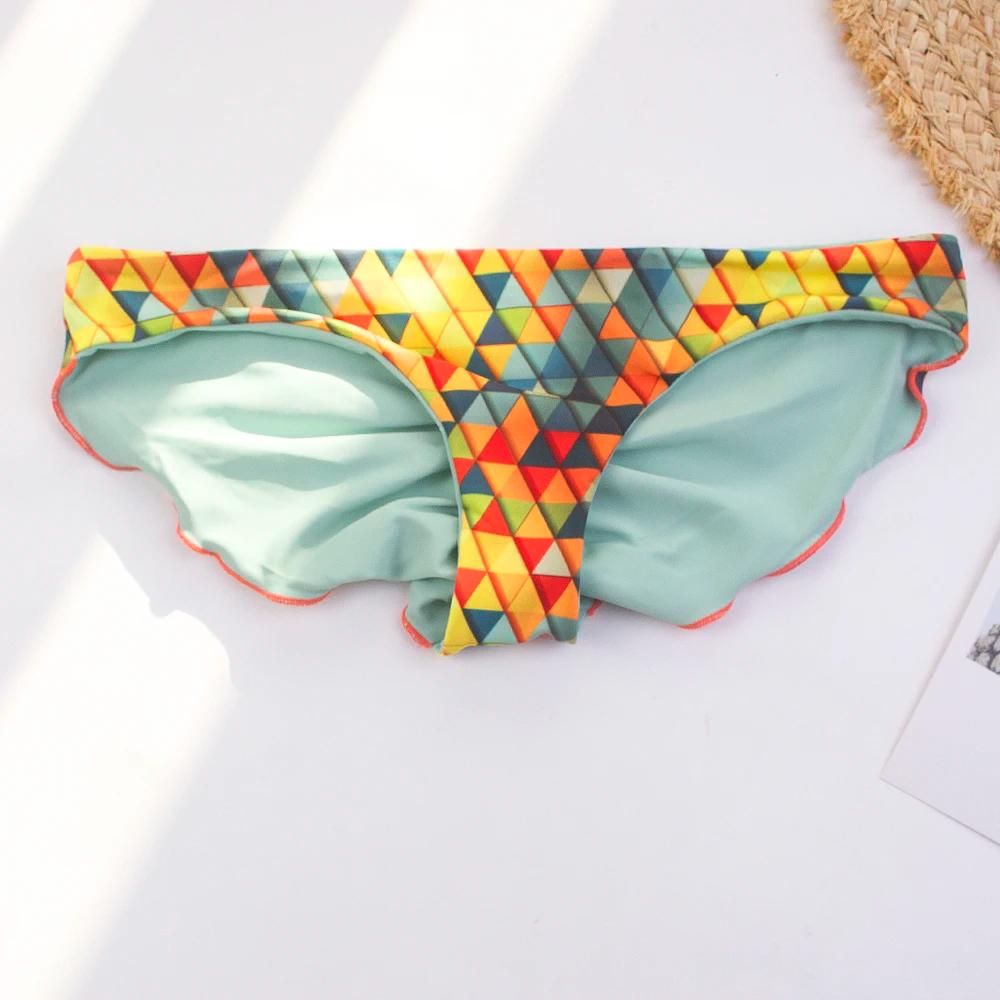 Maillot de bain une pièce pour femme, 3 couleurs, tailles S-XL, style brésilien, tanga, bas de bikin