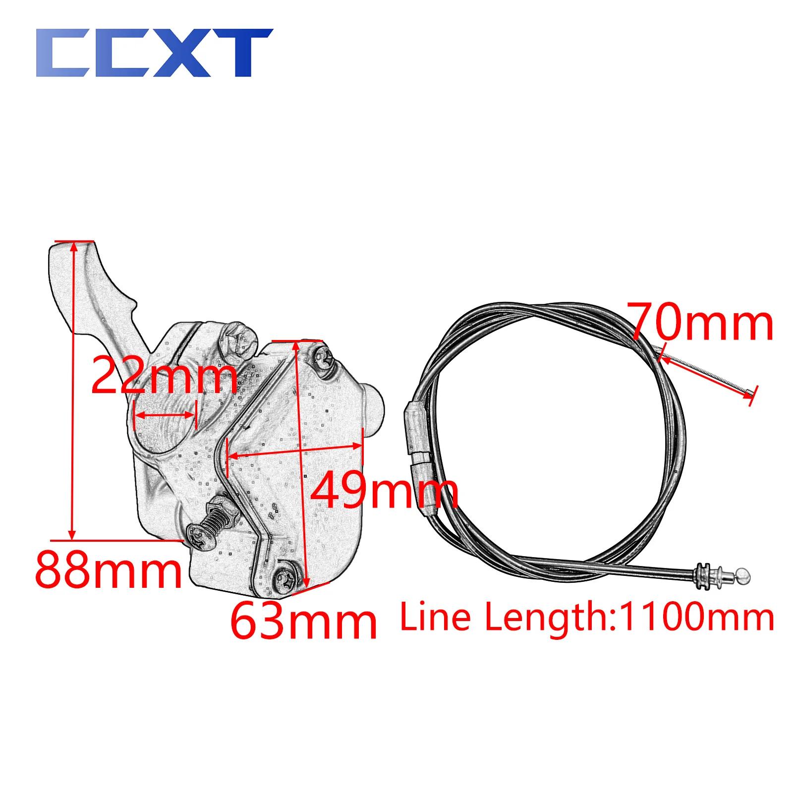 Levier d'accélérateur pour moto ATV, 22mm, contrôleur de pouce, ensemble de câbles d'accélérateur po