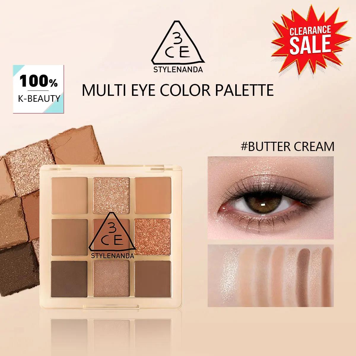 [Soldes] Palette de fards à paupières 3CE Multi Eye Color Palette BUTTER CREAM, crémeuse et hautemen