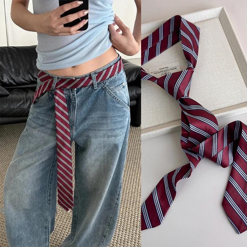 Nouveau JK cravates femmes rayé cou cravate filles Style japonais pour Jk uniforme longue maigre cra