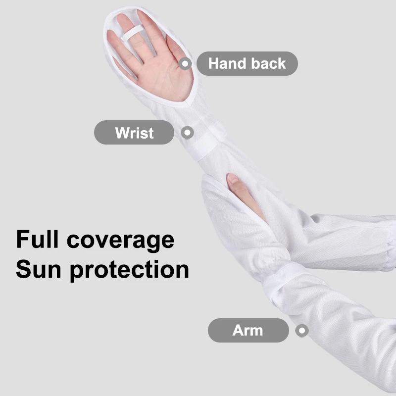 Manches de bras solaires anti-UV pour femmes, manches anti-coups de soleil, protection solaire pour 