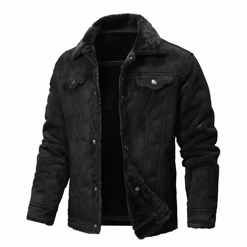 Hommes vêtements de haute qualité mâle épaissir veste en cuir hommes veste chaude jeunesse mode mant
