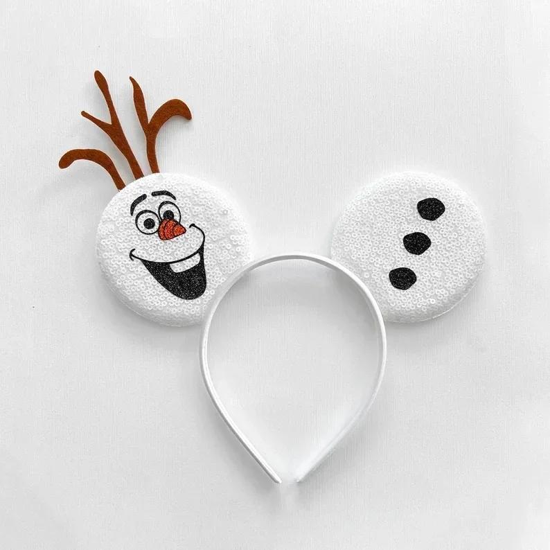Disney Mickey Mouse bandeaux congelés oreille bandeau pour adultes Anna Elsa bonhomme de neige Olaf 