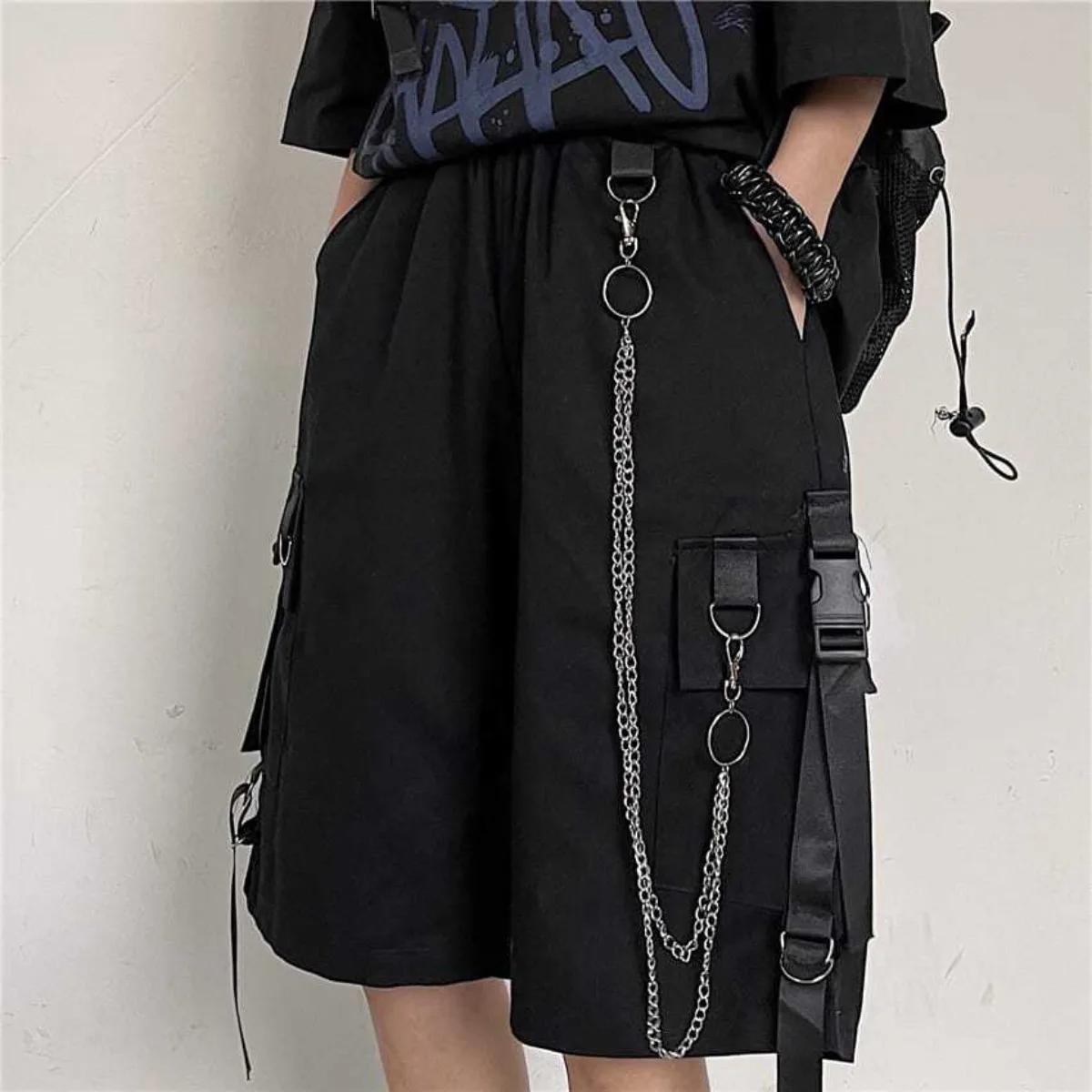 Short à jambes larges pour hommes, court, surdimensionné, Vintage, vêtements d'été, Bermuda de sport