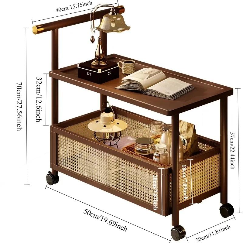 Table d'appoint de canapé Mobile Antique, petite Table à thé, chariot à thé moderne, Table basse de 