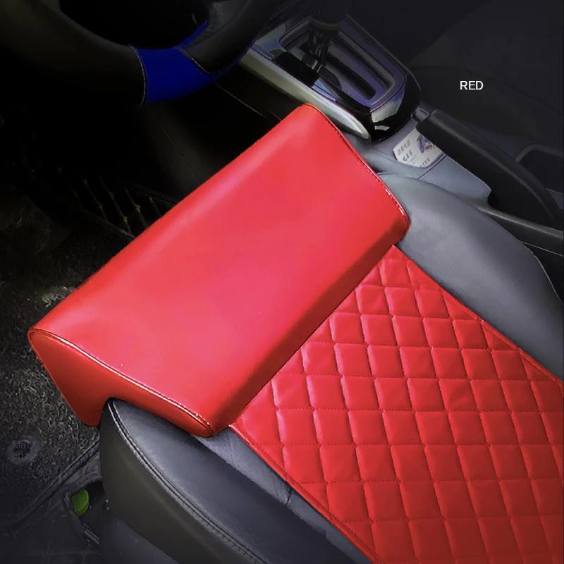 Coussin d'extension de siège de voiture en cuir, Support de jambe, oreiller en mousse à mémoire de f