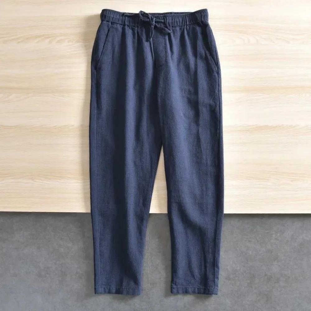 Pantalons décontractés pour hommes Baggy Streetwear hommes Joggers coton lin pantalons de sport pant