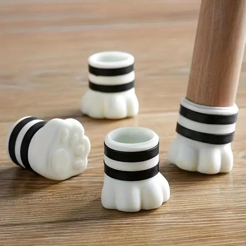 Couvre-pieds de chaise coordonnants, repose-pieds de table et de chaise silencieux et anti-friction,