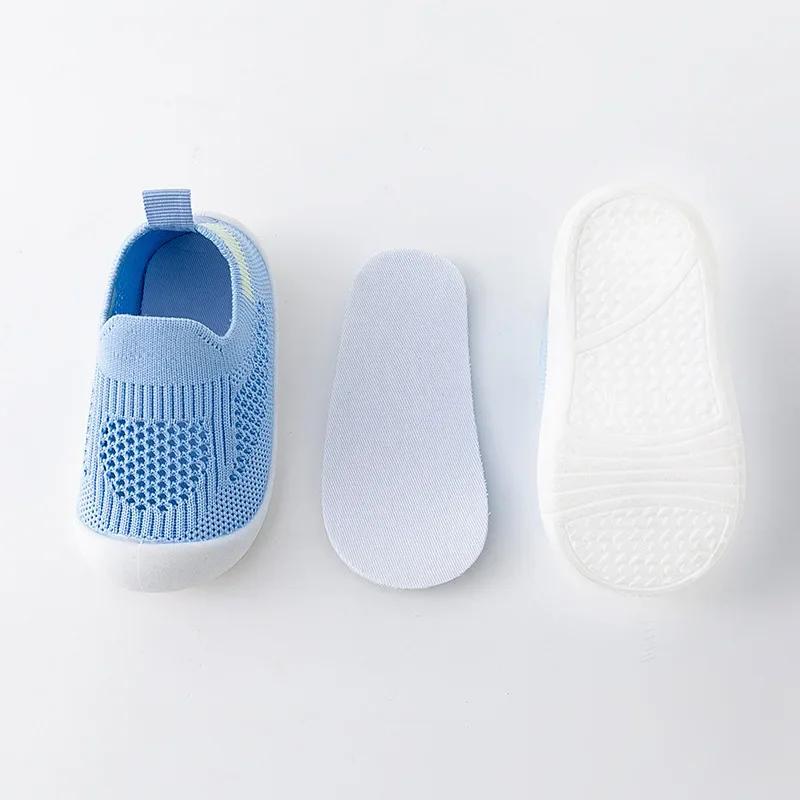 Printemps populaire nouveau bébé chaussures maille tricot respirant enfant filles garçons 0-3T été s