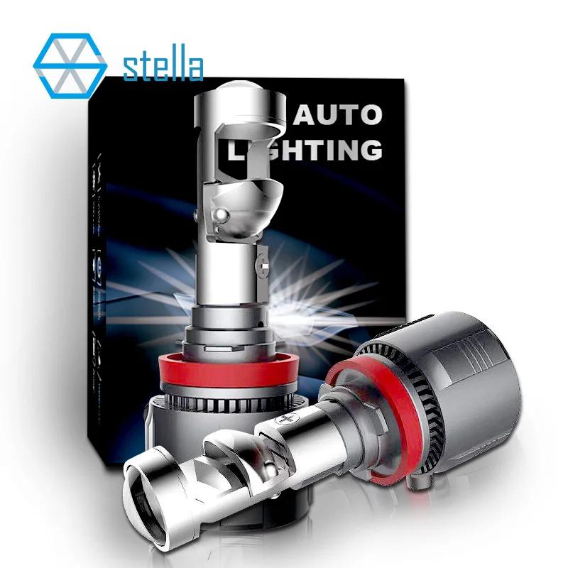 Stella 2x H7 H11 LHD/RHD phare LED Mini lentille projecteur 9005/9006 Auto feux de croisement STG Ca