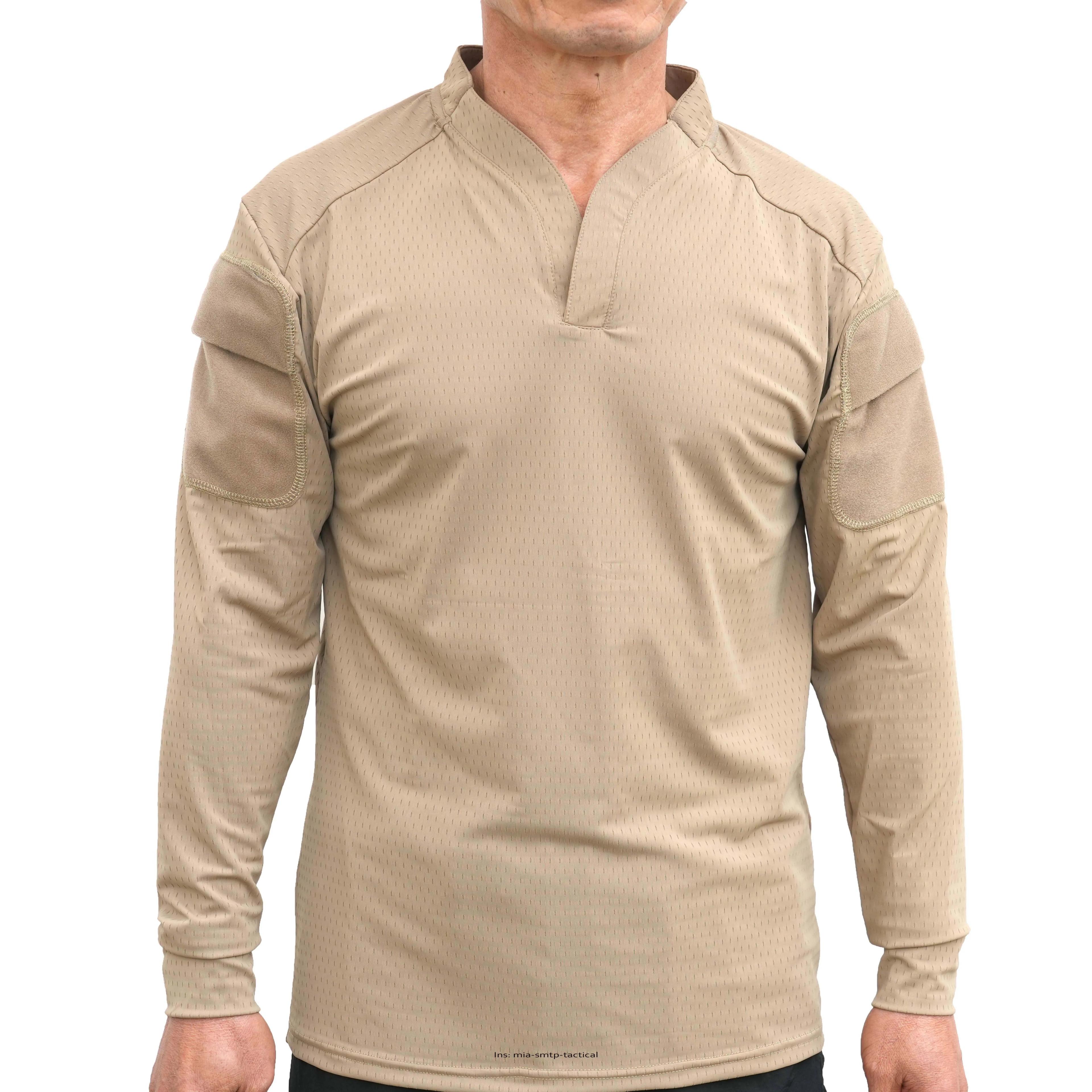 Chemise de combat respirante style Cag SMTP002 pour hommes à manches longues