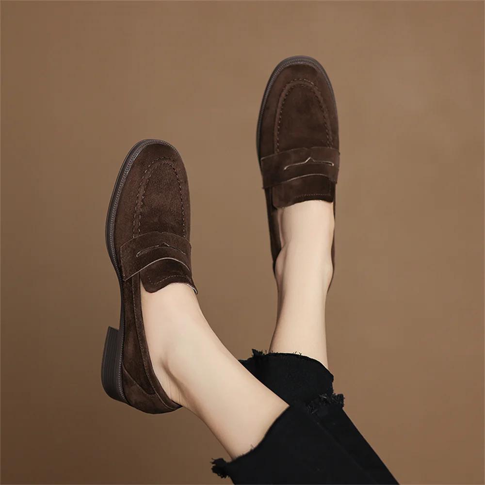 FEDONAS 2025 daim cuir bout rond Med talon printemps chaussures Mature doux rencontres femmes pompes