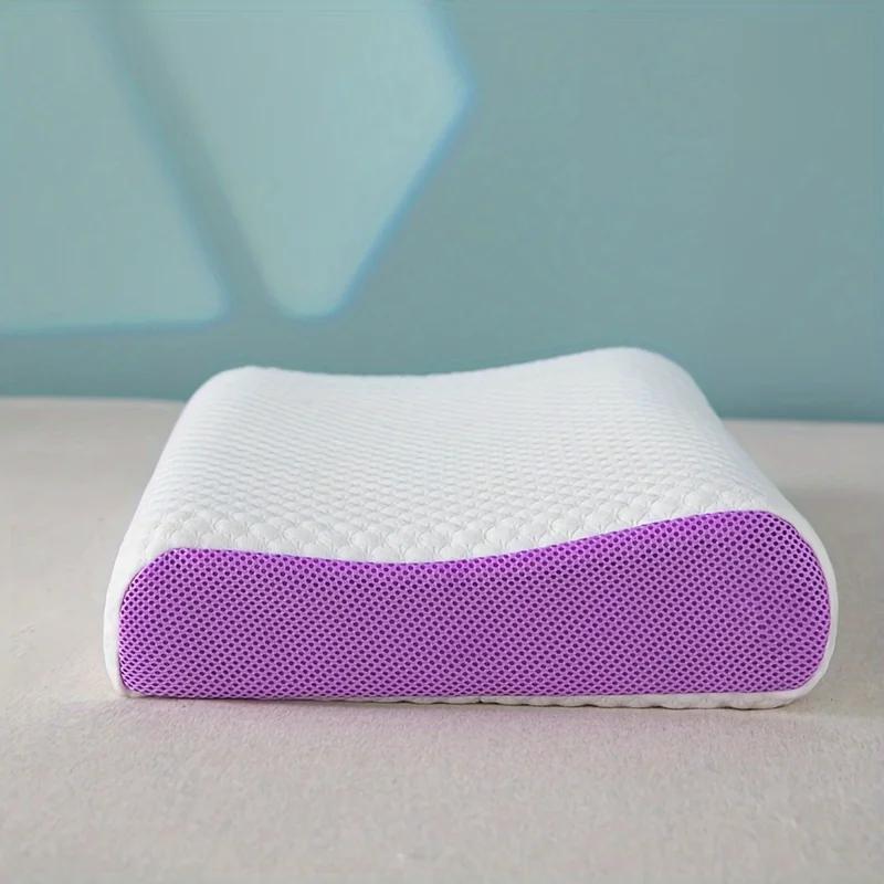 Oreiller en Pectine avec Couche d'Air Respirante TPE, Lavable avec de l'Eau, Oreiller Cou Cervical Z