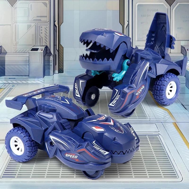 Modèle de voiture à déformation de dinosaure 2 en 1, jouet pour garçons, Action en une étape, Transf