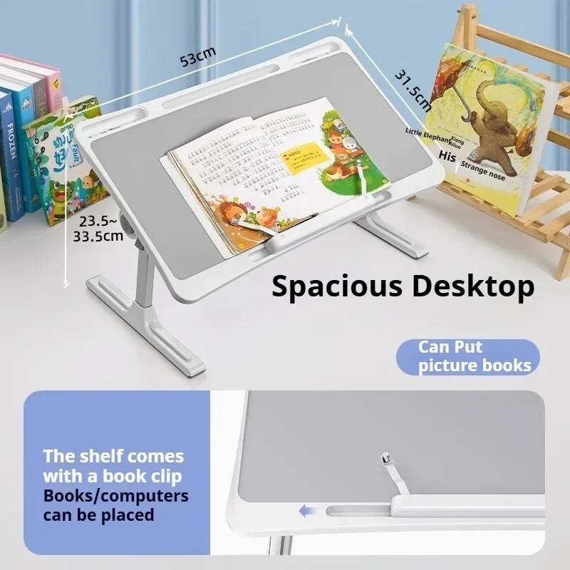 Eary Support de livre pliable pour bureau de lecture Support d'ordinateur portable réglable en haute