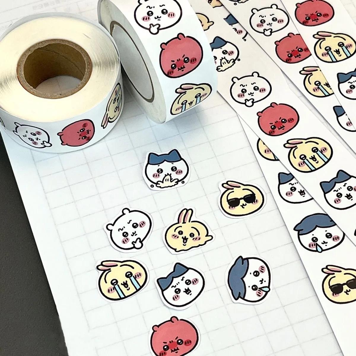 Chiikawa dessin animé rouleau autocollants Hachiware Usagi autocollants haute apparence décoration m