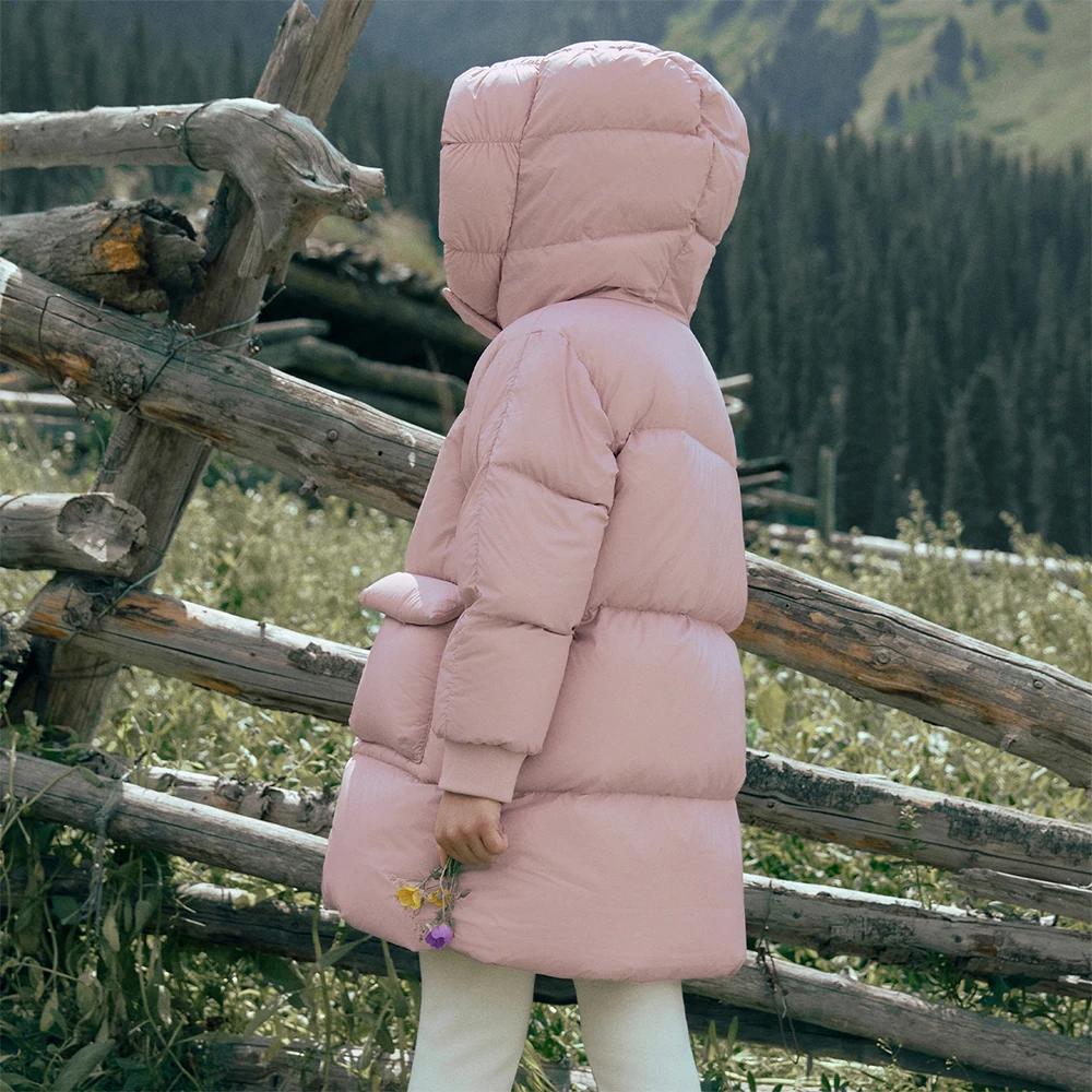 Dave Bella filles garçons épaissir vers le bas Parka veste à capuche enfants hiver chaud vers le bas