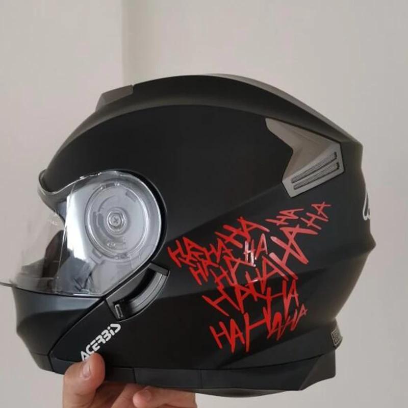 XY – autocollant de casque de moto drôle, Type réfléchissant, vinyle imperméable, 12cm x 11cm