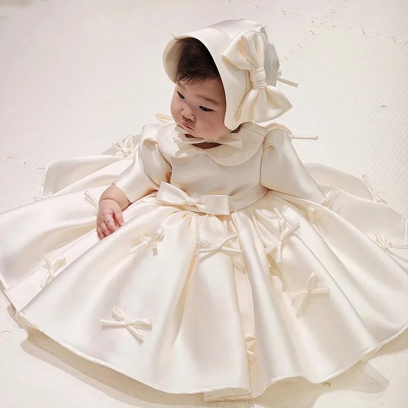 Robe de premier anniversaire pour bébé fille, automne hiver, haut de gamme, légère, Niche de luxe, r