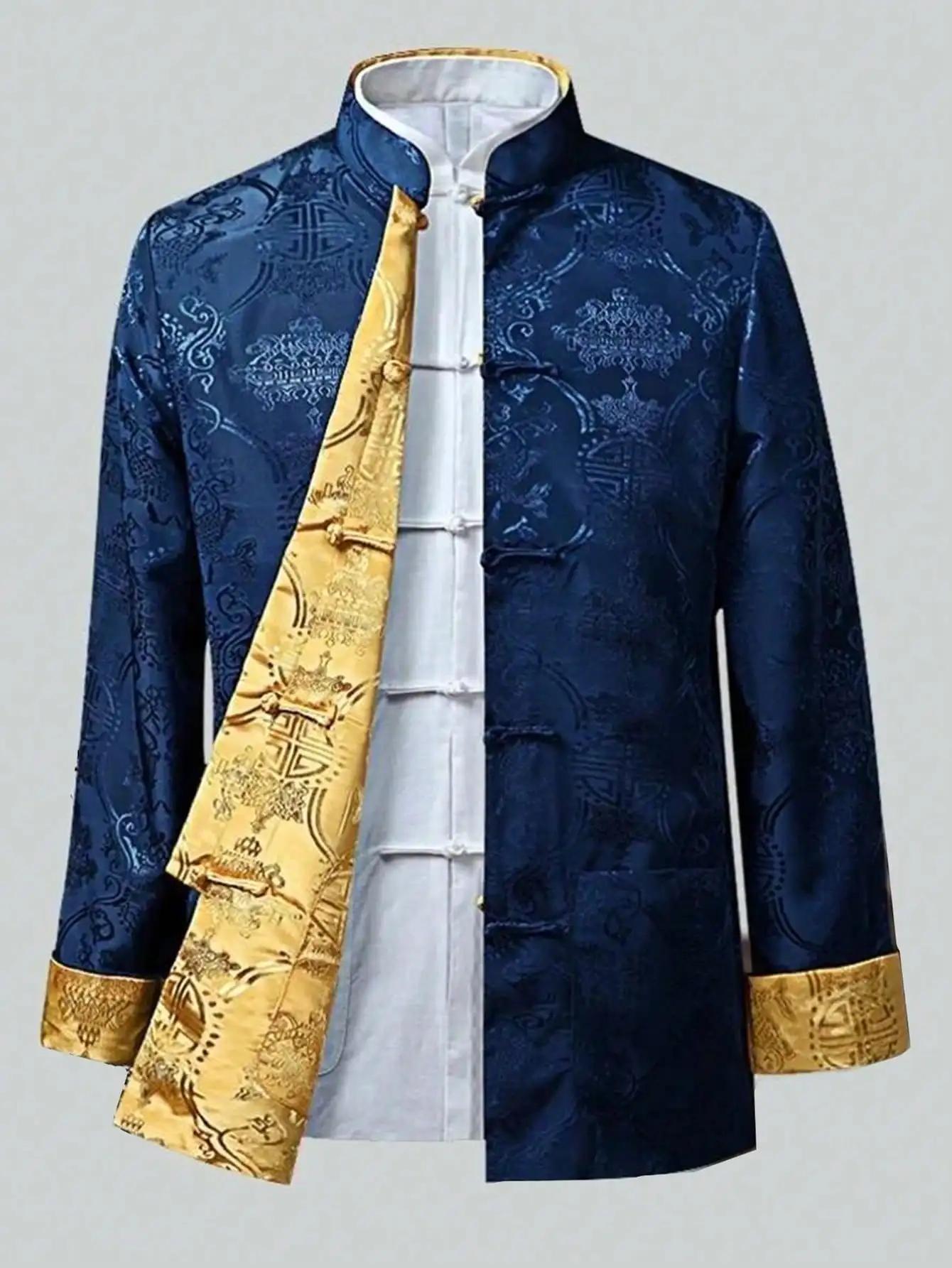 Chemise traditionnelle de Style chinois portable Double face, Costume Tang, veste de Costume de Kung