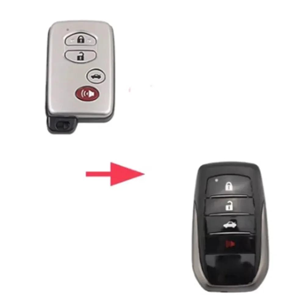 Boîtier de clé plip modifié à 2/3/4 boutons pour Toyota Land Cruiser 2008-2023, Prado 150, LC200, LC