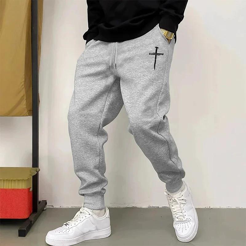 2025 nouveauté pantalons de survêtement pour hommes de haute qualité automne hiver quotidien sport d