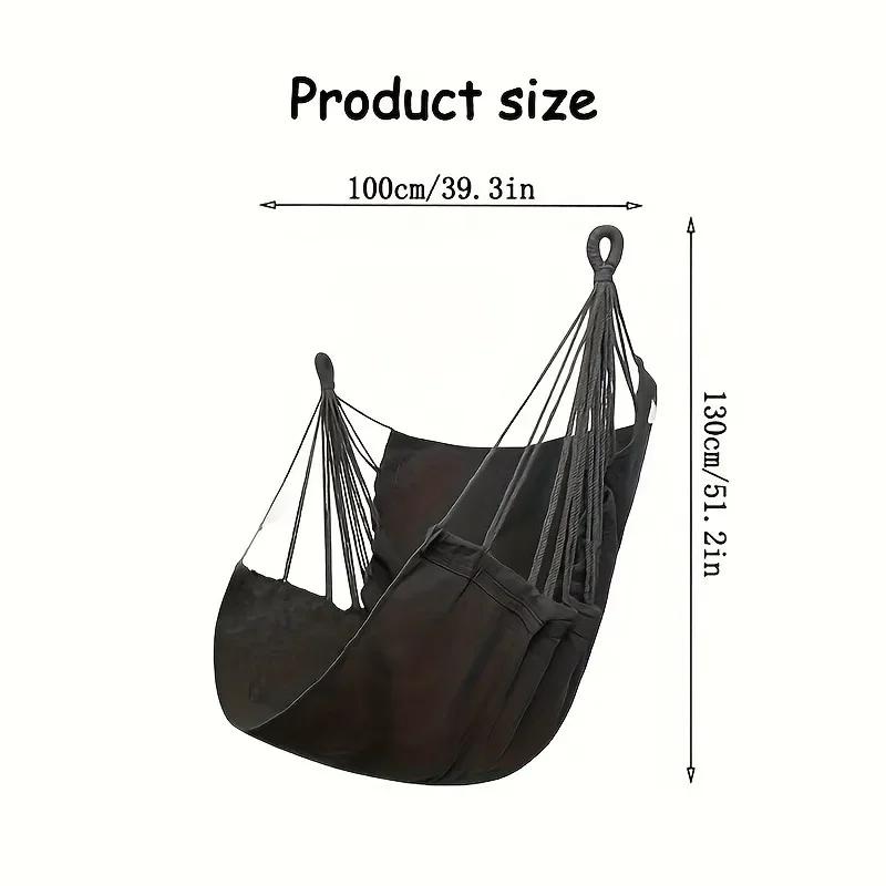 1pc loisirs tissu hamac chaise extérieure balançoire chaise hamac dortoir hamac chaise Anti renverse