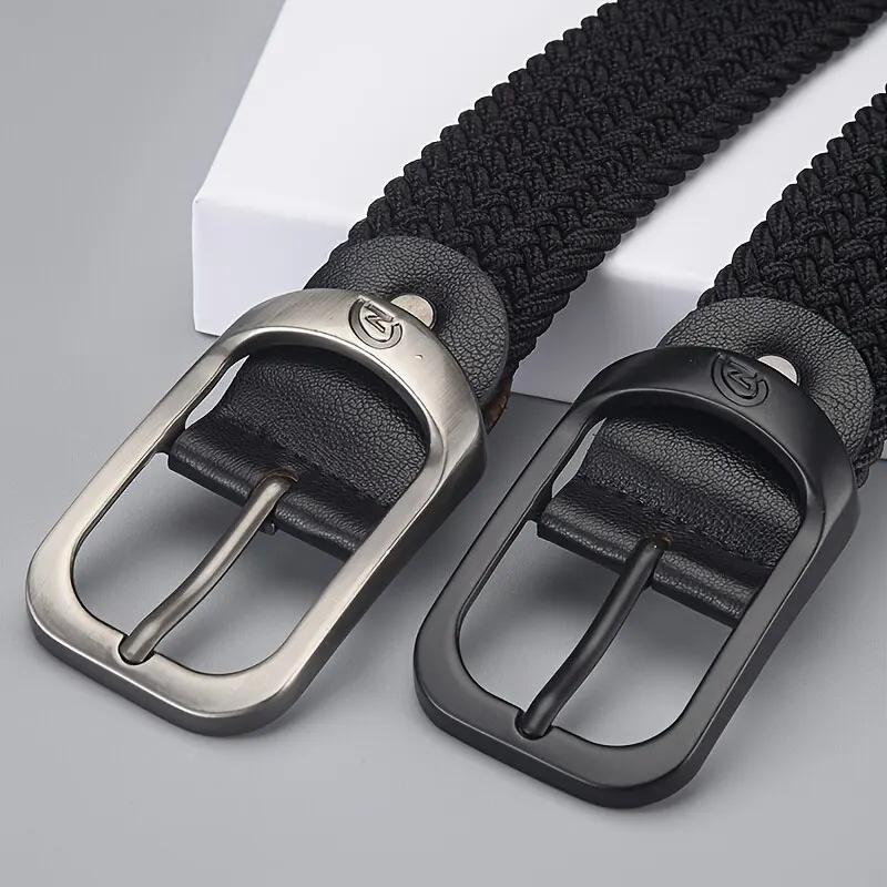 Ceinture élastique tissée décontractée pour hommes et femmes, ceinture de sport de plein air, pas be