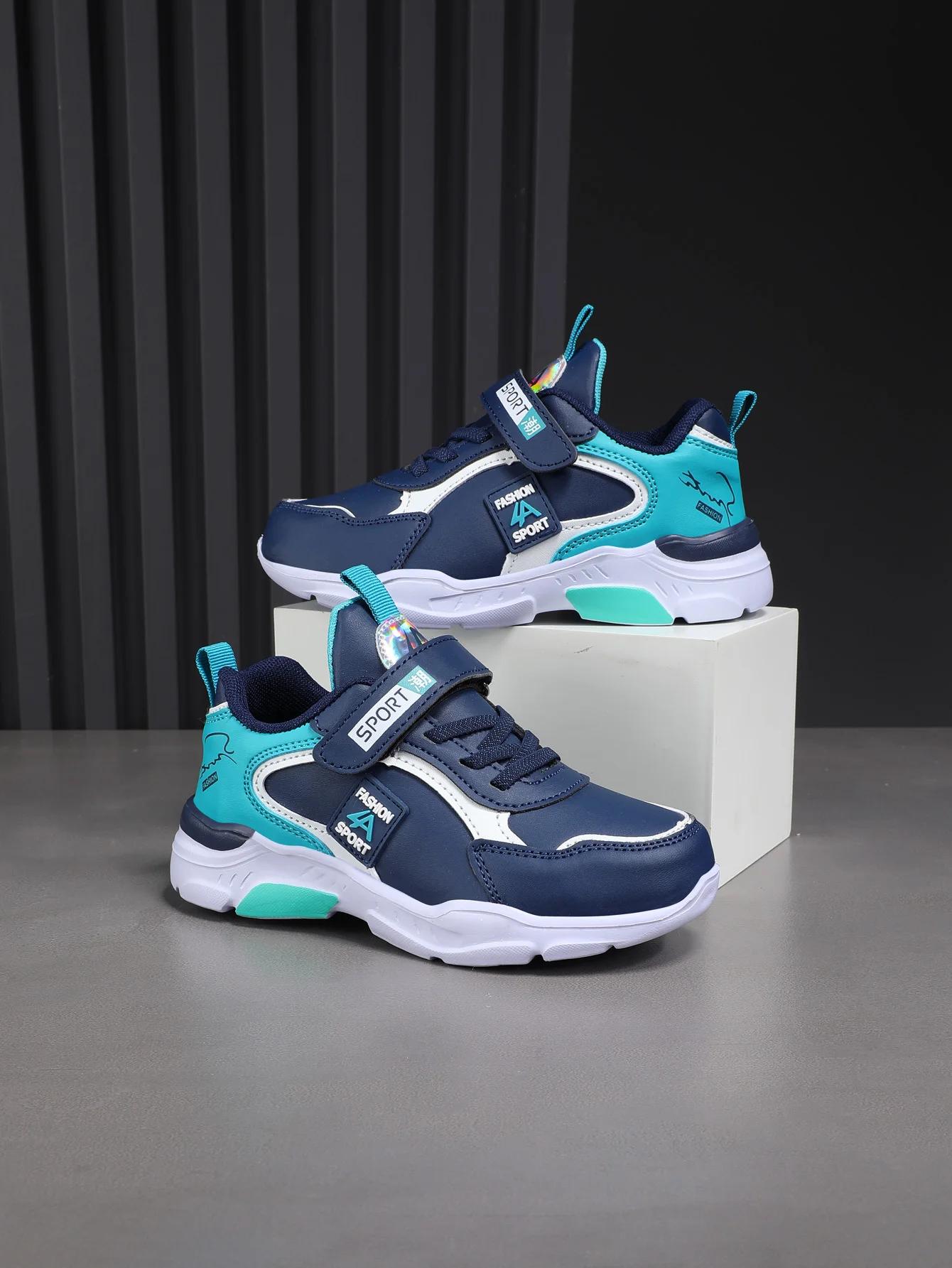 Chaussures d'automne et d'hiver pour enfants, chaussures de sport pour garçons, surface en cuir, res