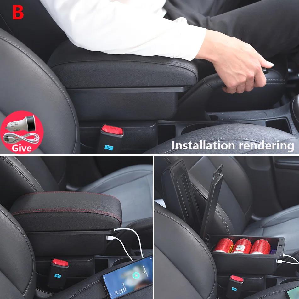 Boîte de rangement pour accoudoir Peugeot 208, boîte de rangement, accessoires de voiture, pièces de