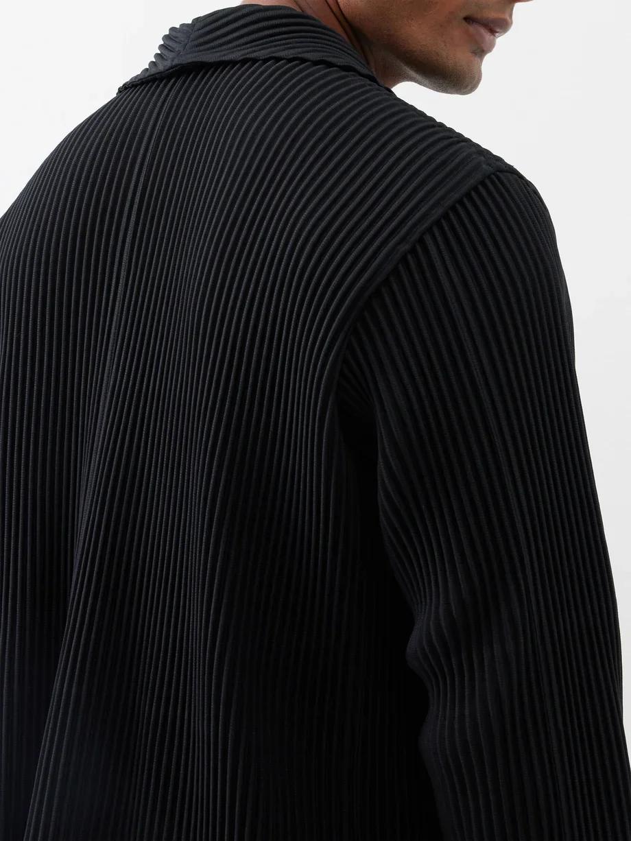 Blazers plissés doublés décontractés, manteau coupe couvertes, veste de haute qualité, mode professi