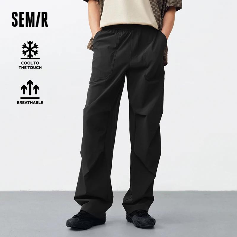 Semir Cool-sense Cargo pantalon hommes 2025 été nouveau Stretch ample pantalon décontracté évacuant 