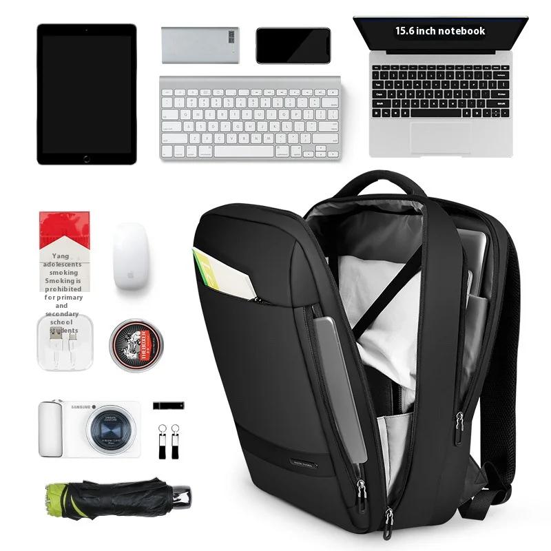 MARK RYDEN sac à dos de voyage hommes sac à dos d'affaires école extensible USB sac grande capacité 
